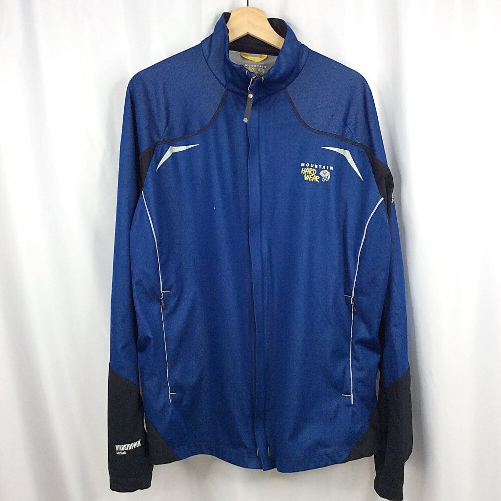 Mountain Hardwear Windstopper Shell Jacket Women's Size XL Blue Full Zip‎